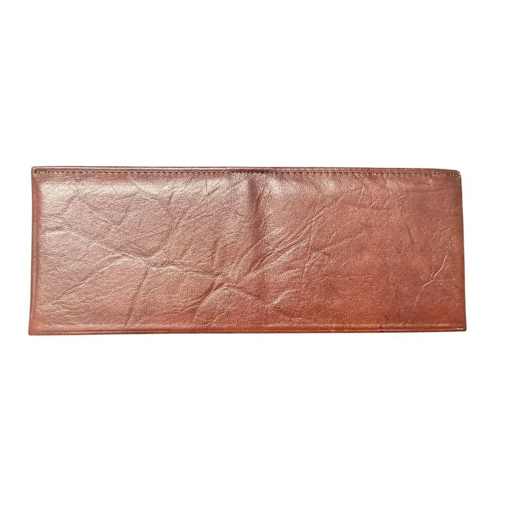 NOS Vintage Rolfs Royal Crest Mustang Leather Secretary Wallet With Box